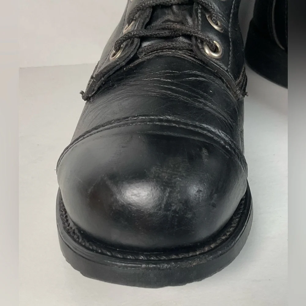 Vintage Harley Davidson Tall Lace Up Boots | USA Made | Men’s 8 | Women’s 9